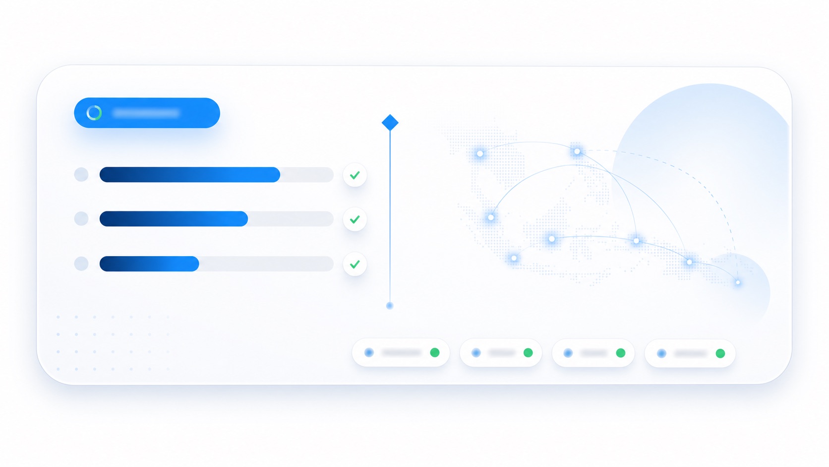 Abstract KPI dashboard visual for ASEAN AI readiness benchmark