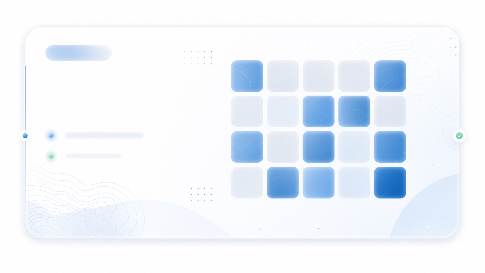 Abstract KPI dashboard visual for climate investment readiness scoring
